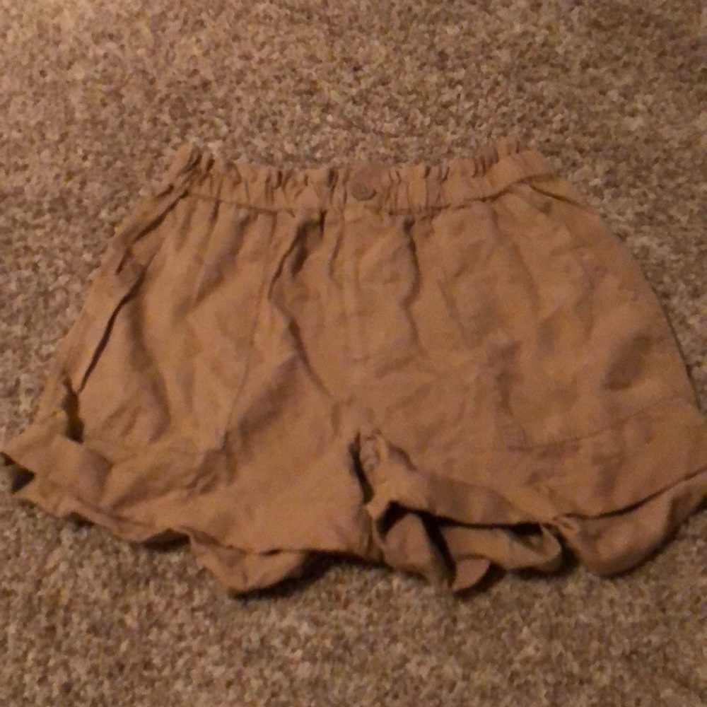 aerie high rise flowy shorts